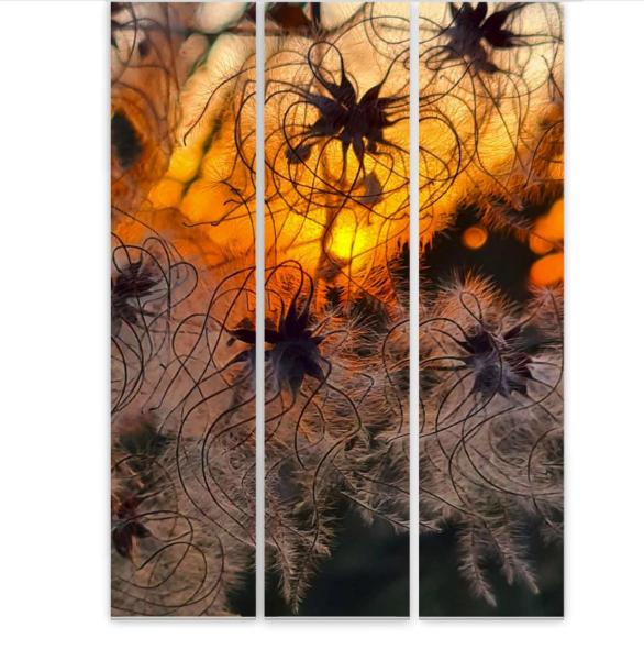 Flächenvorhang Winterblick  3er Set, Schiebegardine, Schiebegardinen, blickdicht, Flächenvorhang blickdicht, Schiebevorhang,